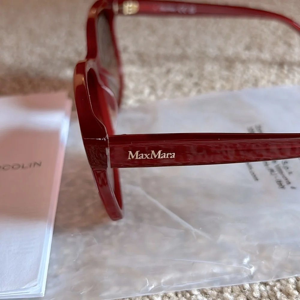 MaxMara Red Sunglasses - Picture 4 of 6